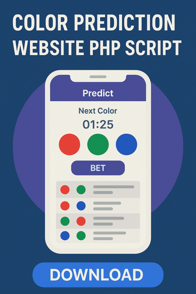 Color prediction website PHP Script Download