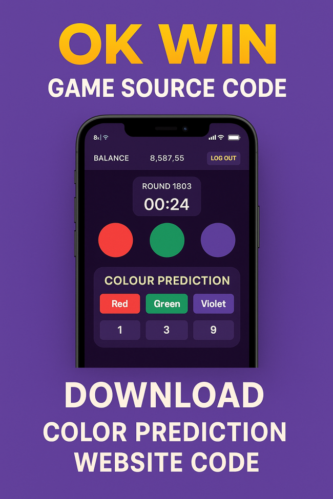 Original OK WIN Game Source Code | OK WIN Source Code Download | Color Prediction Website Code - Image 3