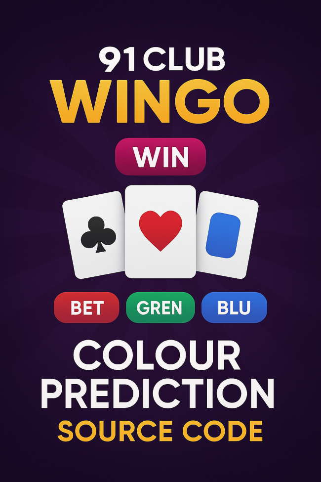 91 Club Wingo Game Colour Prediction Source Code