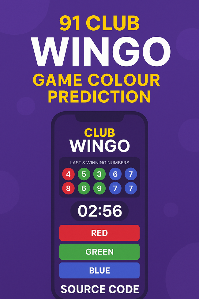 91 Club Wingo Game Colour Prediction Source Code - Image 4