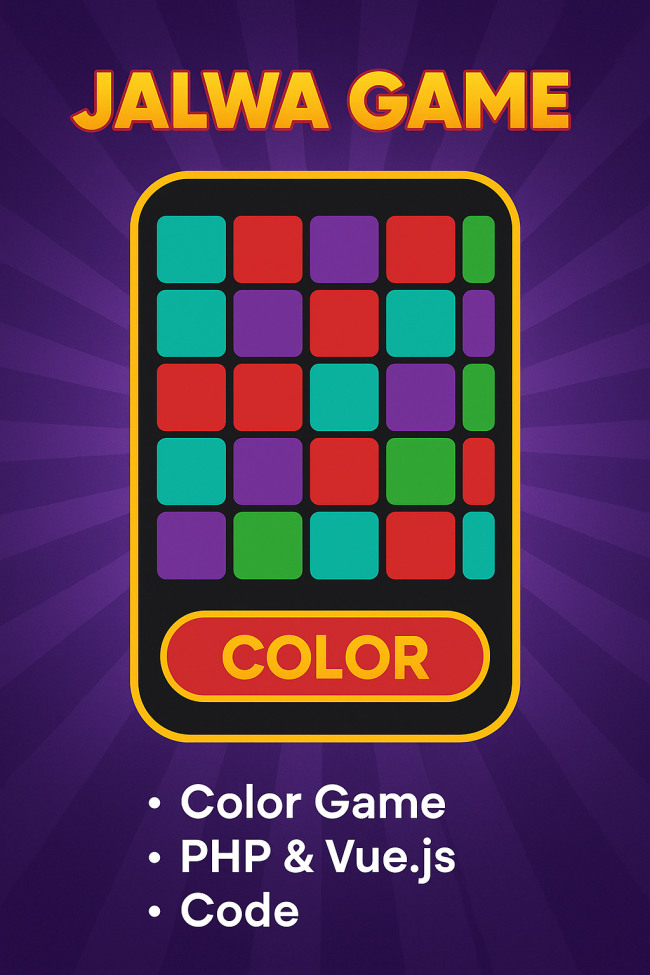 Jalwa Game Color Game PHP Veu Js Code